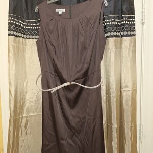 dressbarn Chocolate Brown Midi Dress